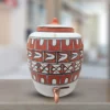 Earthen Handmade White Clay Water Pot Cross Design 11L