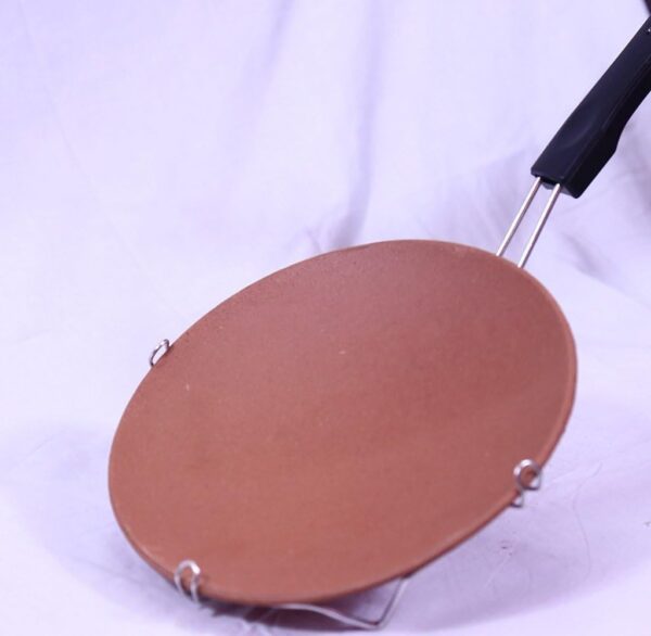 Mittify Clay Tawa with Stand, Handmade Terracotta Clay tawa for Making chapati/Roti