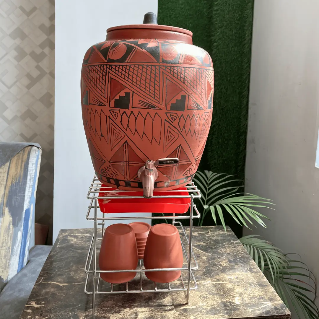 MITTIFY Heavy Steel Matka Stand for Kitchen, Pot Stand, Use Water Dispenser Stand For Better Experience