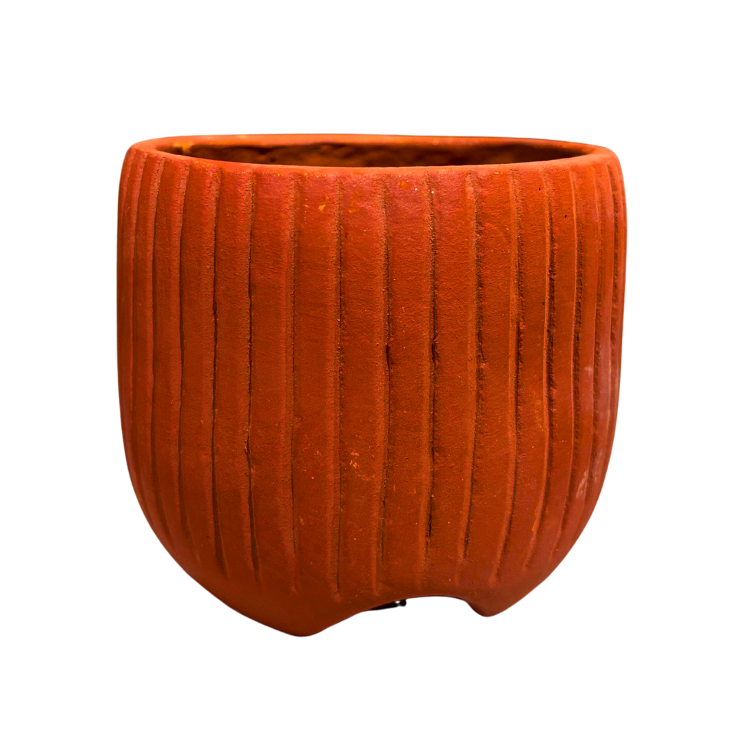 Mittify Red Clay Vase Cup Planter