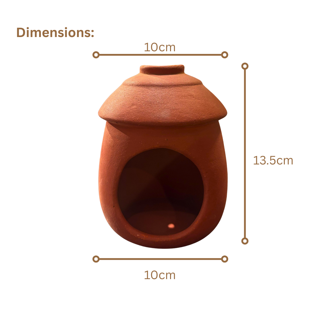 Mittify Red Clay Bird Nest/House - Image 2