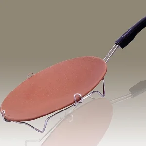 Mittify Clay Tawa with Stand, Handmade Terracotta Clay tawa for Making chapati/Roti to make your health better