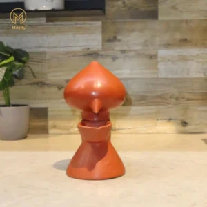 Red Clay Oil Lamp, Indian Pooja Aakhand Diya Design for Diwali, Clay Oil Lamp For Better Experience