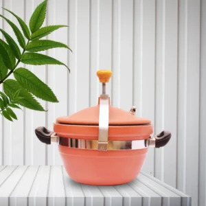 Red Clay Boiler/Cooker For Making, Boiling Vegetables, Rice, Pulses, Cereals (102oz/ 3000ml)